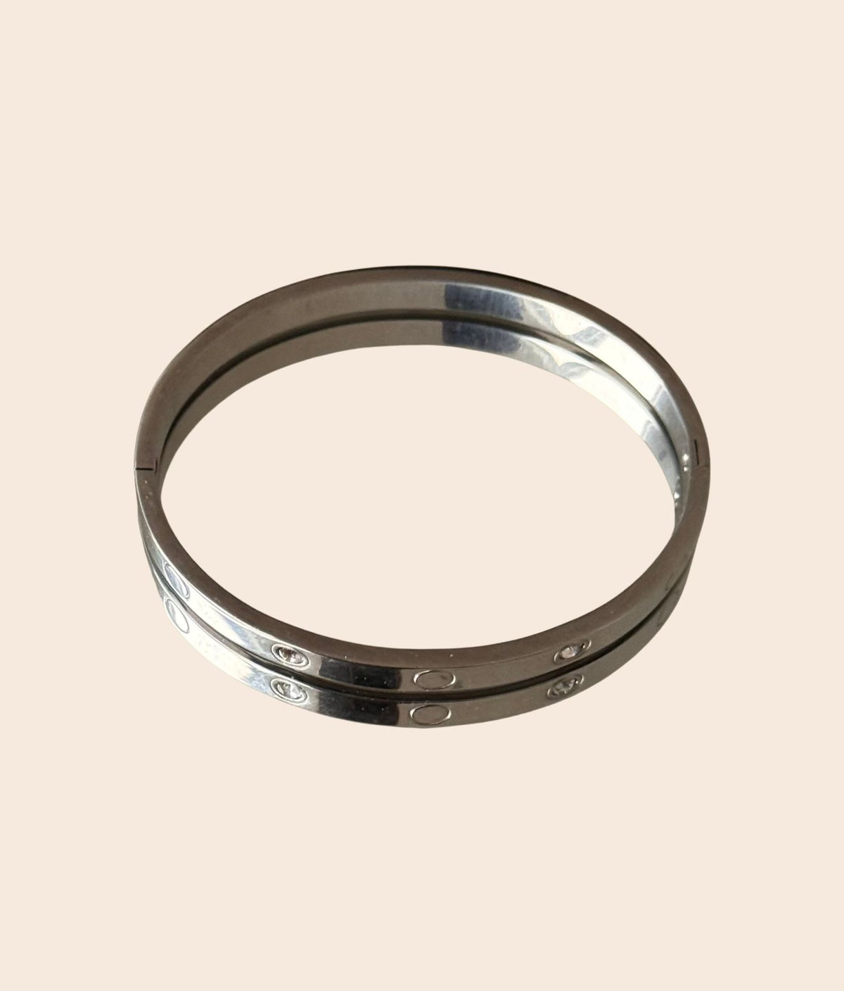 Silver Curt Bangle