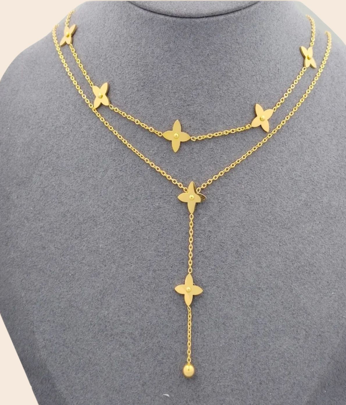 Layered Flower Necklace