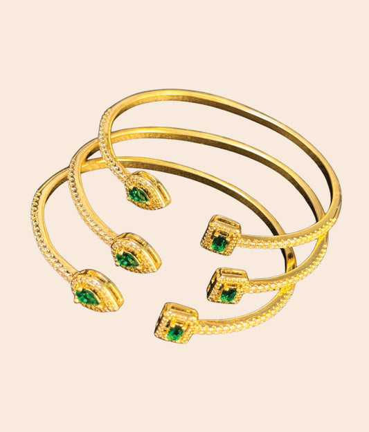 3 Set Green  Bangle