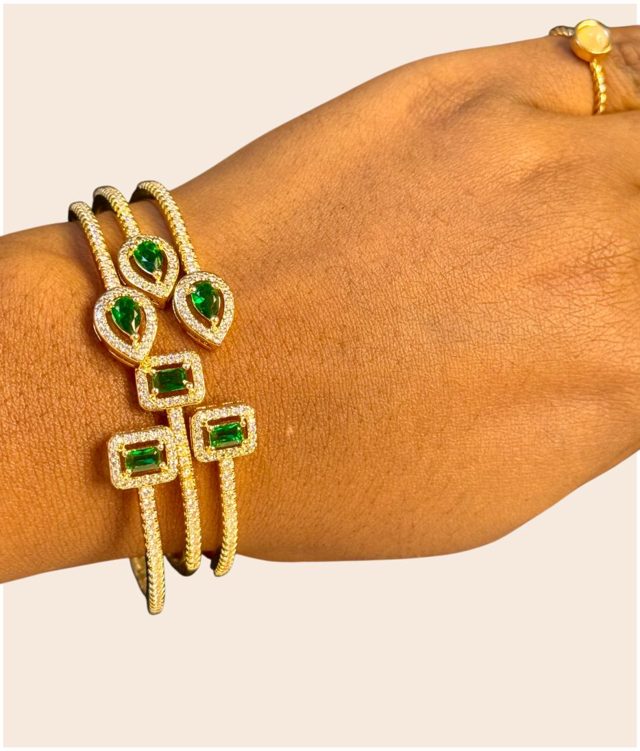 3 Set Green  Bangle